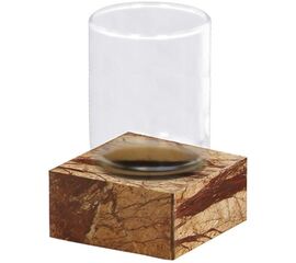 Стакан из стекла с подставкой настольный (bidasar мрамор) Tura 2482112 Nicol
