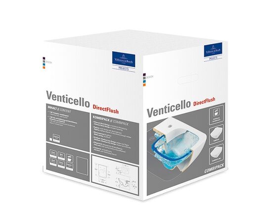 Унитаз подвесной в комплекте с сидением SlimSeat Venticello 4611 RS 01 Villeroy&Boch