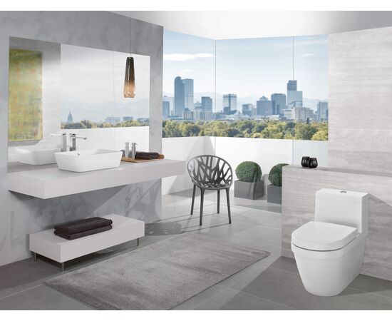 Накладная раковина Architectura, 600x405x155 мм, с переливом, цвет White Alpin.  5A276001 Villeroy & Boch