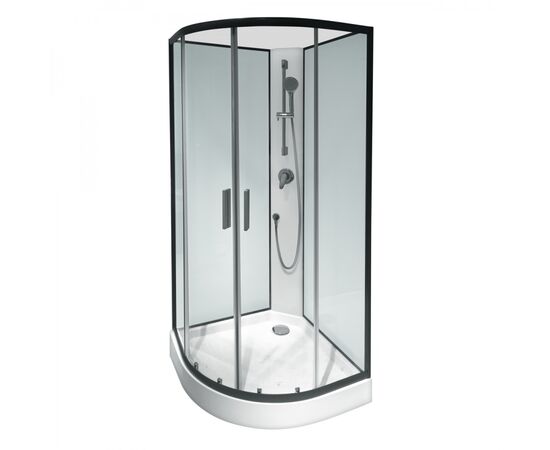 W85C-001-090GT Joy, Душевая кабина без г/м 900х900х2160, стекло прозрачное, профиль графитовый,